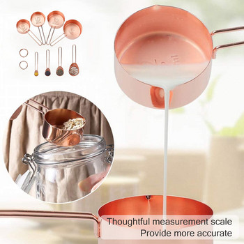 Комплект мерителни лъжици и чаши от неръждаема стомана Чай за печене Лъжица за кафе Брашно Инструмент за измерване на течности Кухненски аксесоари