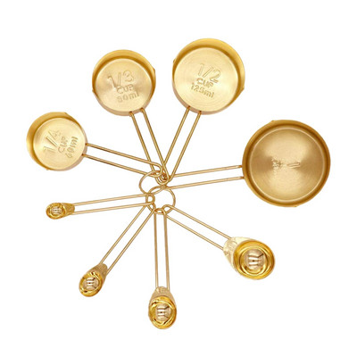 Set mjernih žlica i šalica od nehrđajućeg čelika Čaj za pečenje Žlica za kavu Brašno Alat za mjerenje tekućine Kuhinjski pribor