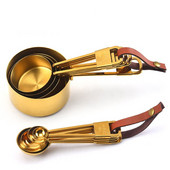 Jaswehome 9 komada vrhunskih mjernih posuda i žlica od nehrđajućeg čelika Set žličica za kavu Set kuhinjskih naprava Metalni alati za pečenje