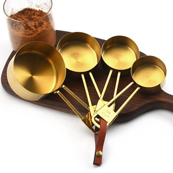 Колекция от 9 мерителни лъжици и чаши Комплект мерителни чаши, които могат да се подреждат, Кухненски аксесоари Чай за печене Лъжица за кафе Инструменти