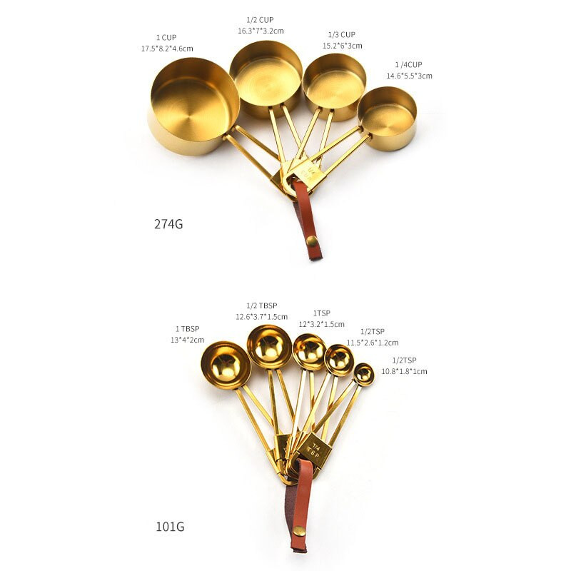 Zbirka mjernih žlica i šalica od 9 komada Set mjernih šalica koji se mogu složiti Kuhinjski dodaci Žličice za pečenje čaja i kave Alati
