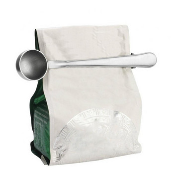 Издръжлива кухненска мерителна лъжица за кафе от неръждаема стомана, запечатваща скоба за чанта, лъжица, мерителна лъжица, лъжица за печене, чай, кафе, инструмент