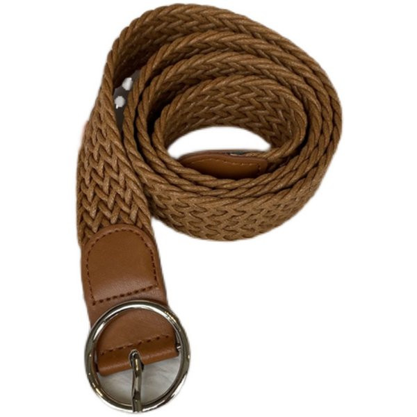 Ženski retro kožni remen sa okruglom kopčom