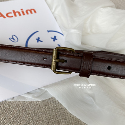 Ženski casual remen s metalnom kopčom