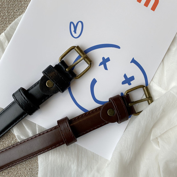 Ženski casual remen s metalnom kopčom