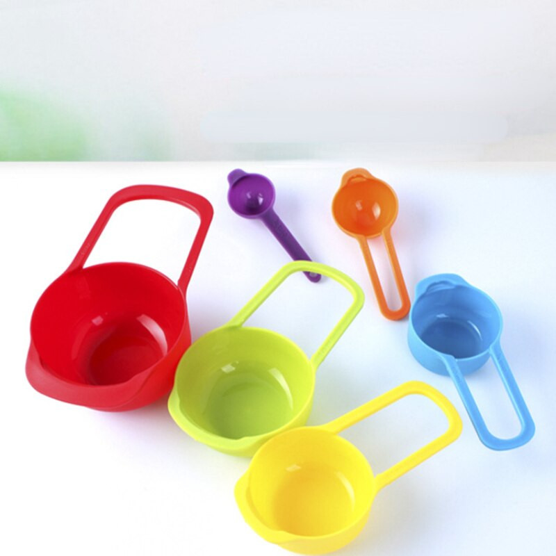 Set kuhinjskih gadgeta Plastična mjerna žlica u boji Začin za kavu s vagom 6-dijelna mjerna žlica Mjerna čaša Alati za pečenje