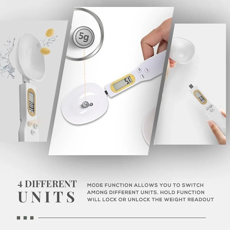 1 kom Novi dolazak Popularno 500/0.1g Digitalni LCD mjerni Začini Maslac Brašno Hrana Kuhinjski laboratorij Elektronska žlica Vaga za težinu-30