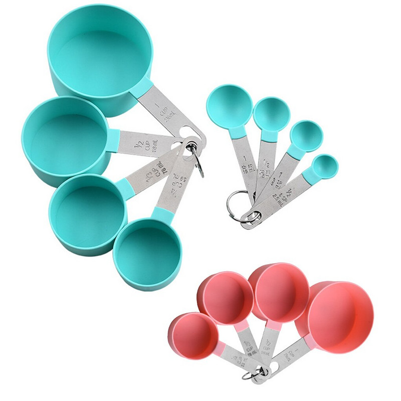 8 kom/set Kuhinjske mjerne žličice Žličica za kavu Žličica za šećer Mjerne čaše za kolače za pečenje brašna Kuhinjski alati za pečenje