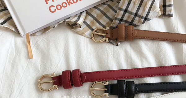 Ženski tanki remen sa okruglom kopčom u više boja