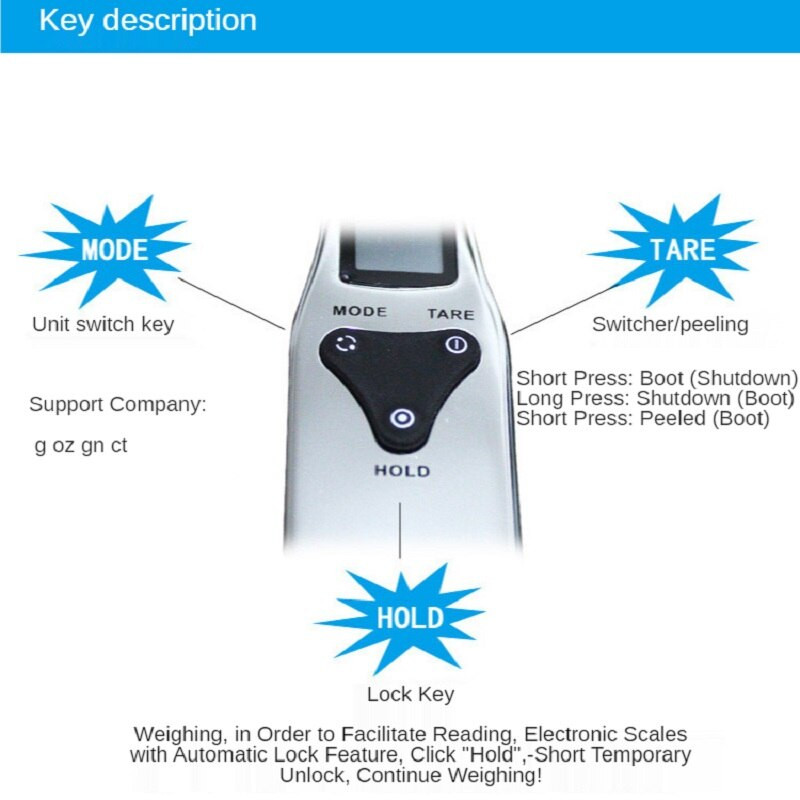 Mjerna žlica Precizna elektronička žlica 0,1 G Žlica od nehrđajućeg čelika Vaga Mlijeko u prahu Medicina Jedna žlica Kućanska kuhinja