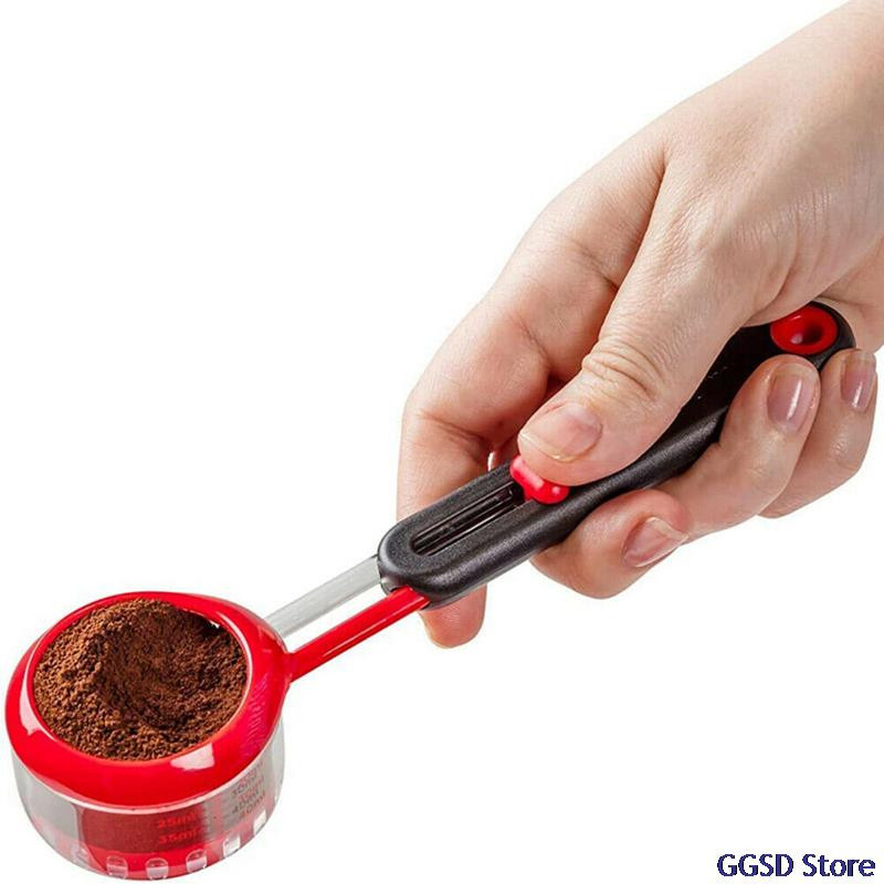 1 kom Mjerna žlica za kavu Podesivi volumen Mjerna žlica Mjerna žlica za prah Podesiva poluga Mjerna žlica Alati za kuhinjski bar