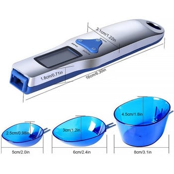 300/500g вместимост Мерителна лъжица Кухненска везна Дигитална лъжичка Високопрецизни везни за тегло на храна Тегло Брашно Масло Чаена лъжица