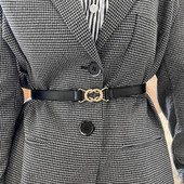 Ženski remen oko struka od eko kože sa metalnom kopčom