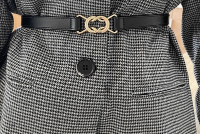 Ženski remen oko struka od eko kože sa metalnom kopčom