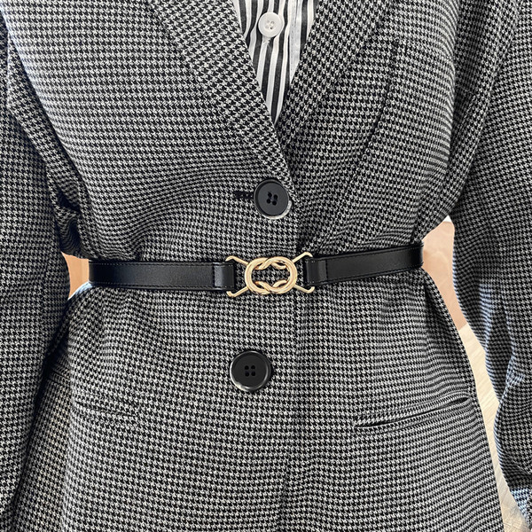 Ženski remen oko struka od eko kože sa metalnom kopčom