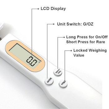 500g/0.1g Мерителна лъжица Прецизна цифрова електронна мерителна лъжица LCD дисплей Мини кухненски везни Аксесоари за готвене Печене