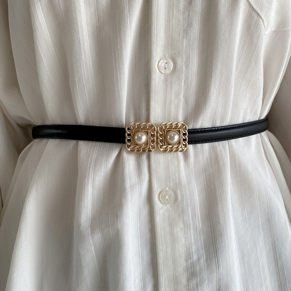 Elegantan ženski remen sa biserima