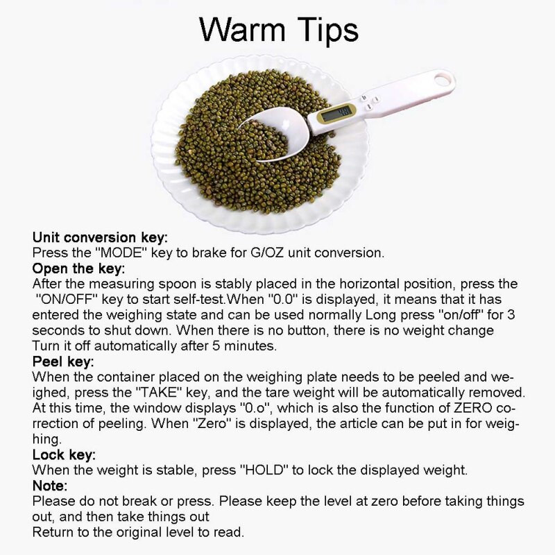 Prijenosni LCD zaslon Digitalna kuhinjska mjerna žlica Elektronička kuhinjska žlica Kuhinjske vage Elektronsko mjerenje težine