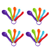 Schnesland plastične mjerne žlice za kuhinjsko kuhanje, pečenje, suha žlica za kavu, 4 kompleta