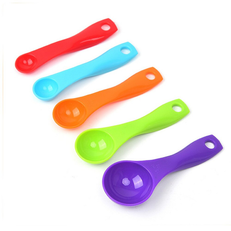 Schnesland plastične mjerne žlice za kuhinjsko kuhanje, pečenje, suha žlica za kavu, 4 kompleta