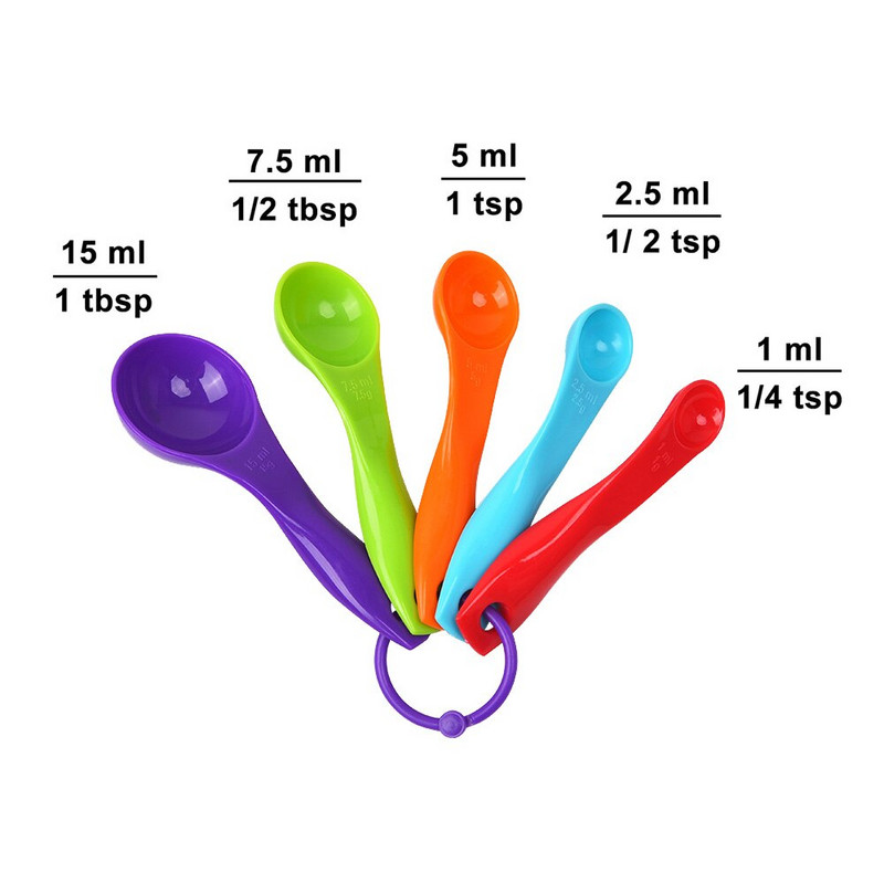 Schnesland plastične mjerne žlice za kuhinjsko kuhanje, pečenje, suha žlica za kavu, 4 kompleta