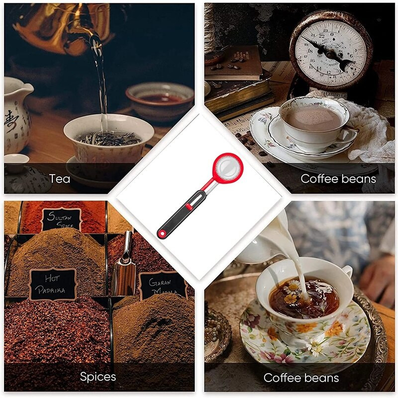 Mjerna žlica za kavu podesivog volumena Mjerna žlica Mjerna žlica za prah Podesiva poluga Mjerna žlica sa vagom