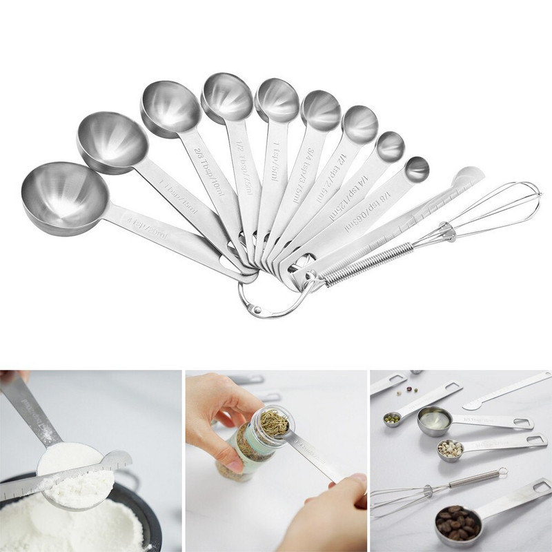 Višenamjenske mjerne žlice Set šalica Izdržljivo posuđe od nehrđajućeg čelika Kuhinjski pribor za pečenje