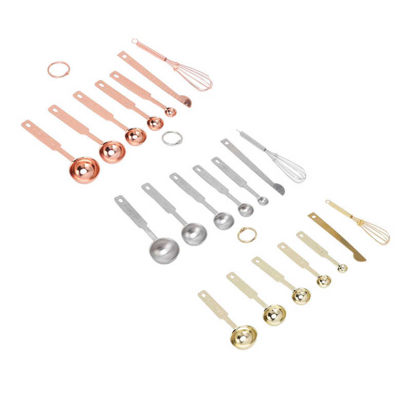 Mjerne žlice za pečenje Mjerne žlice 7 u 1 s mješalicom za izjednačavanje jaja za pečenje