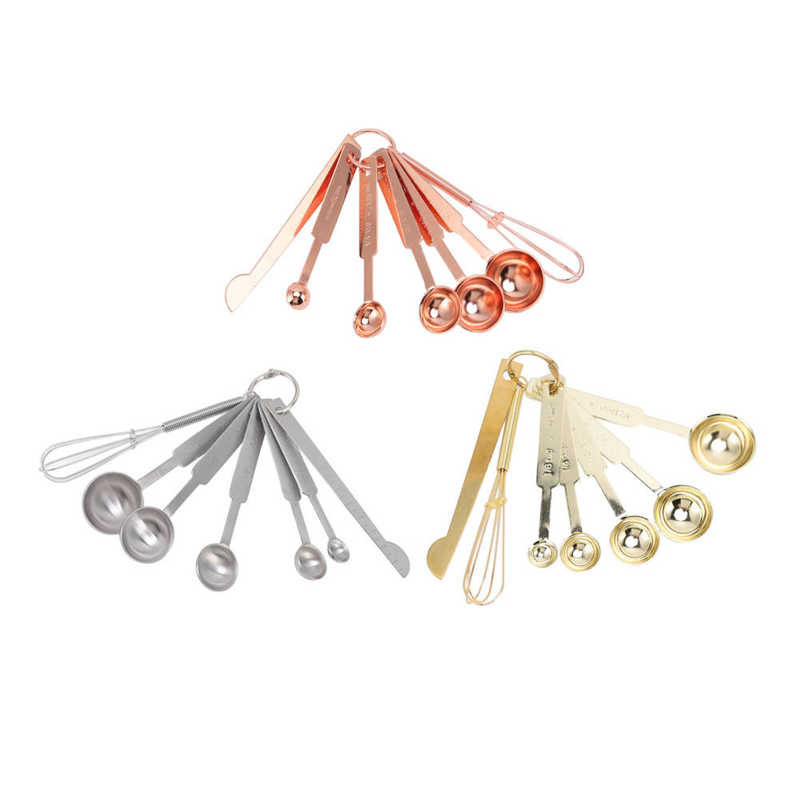 Mjerne žlice za pečenje Mjerne žlice 7 u 1 s mješalicom za izjednačavanje jaja za pečenje