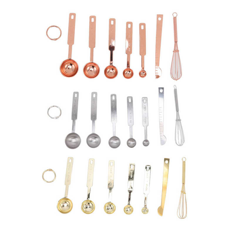 Mjerne žlice za pečenje Mjerne žlice 7 u 1 s mješalicom za izjednačavanje jaja za pečenje
