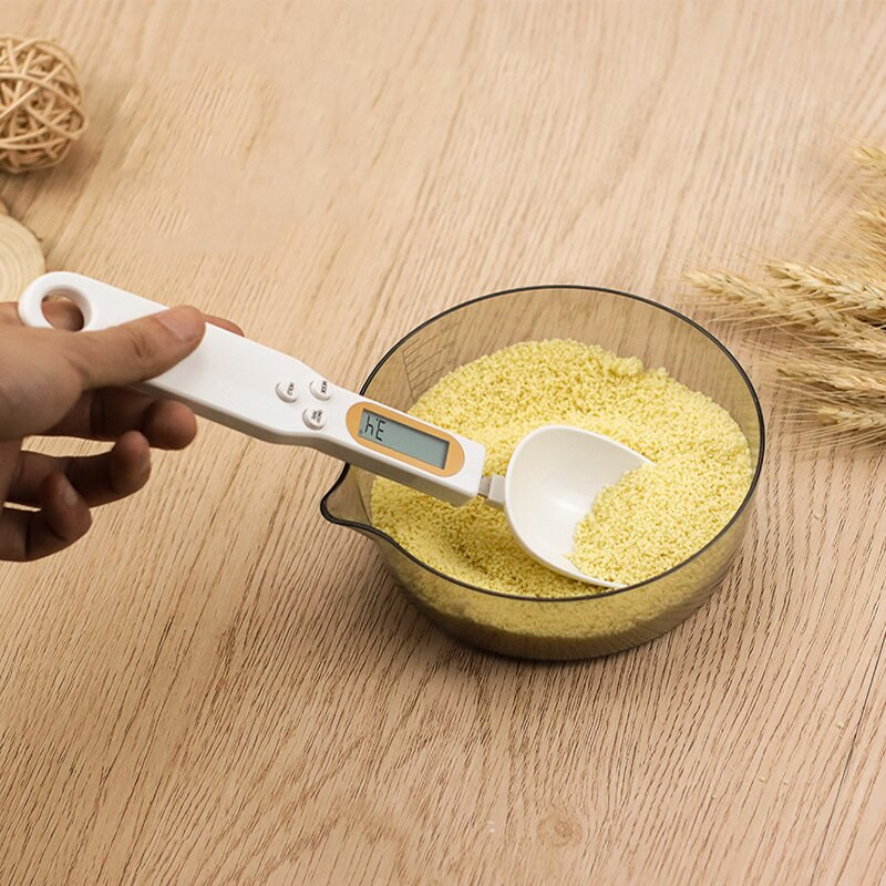 Elektronska kuhinjska vaga 500 g/0,1 g s LED zaslonom, digitalna mjerna žlica, hrana, kava u prahu, šećer u prahu, težina, volumen, alat