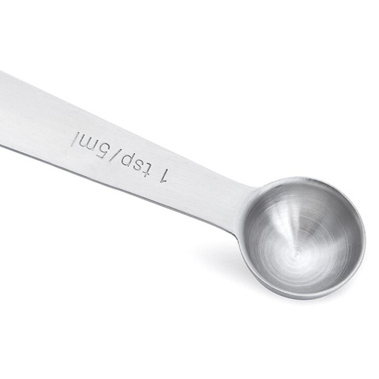 6Pcs/Set Prijenosni alati za mjerenje pečenja Višenamjenski žlice za pečenje šećernih kolača Srebrni kuhinjski pribor od nehrđajućeg čelika 430