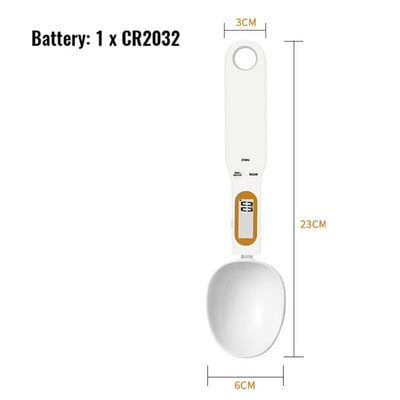 Elektronska kuhinjska vaga Žlica 500 g 0,1 g LCD Digitalna mjerna digitalna vaga za brašno za hranu za mini kuhinjsku vagu za kavu i mlijeko