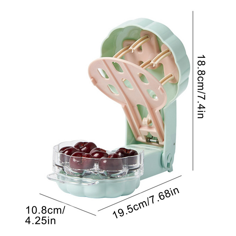 Alat za uklanjanje koštica od sjemenki trešnje Olive Alat za uklanjanje koštica od više koštica Alat za uklanjanje koštica od koštica trešnje s bravom koja štedi prostor