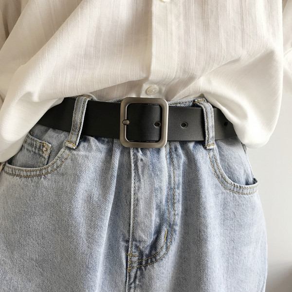 Novi model ženskog remena od umjetne kože sa metalnom kopčom