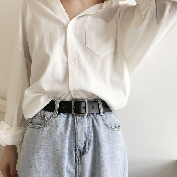 Novi model ženskog remena od umjetne kože sa metalnom kopčom