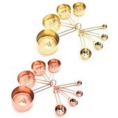 8 komada nordijskih mjernih šalica od nehrđajućeg čelika Set žlica Kava Čaj Hrana Kuhinjsko pečenje Alati za kuhanje