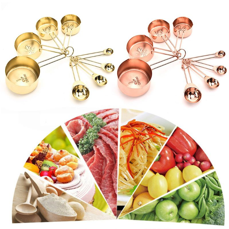 8 komada nordijskih mjernih šalica od nehrđajućeg čelika Set žlica Kava Čaj Hrana Kuhinjsko pečenje Alati za kuhanje