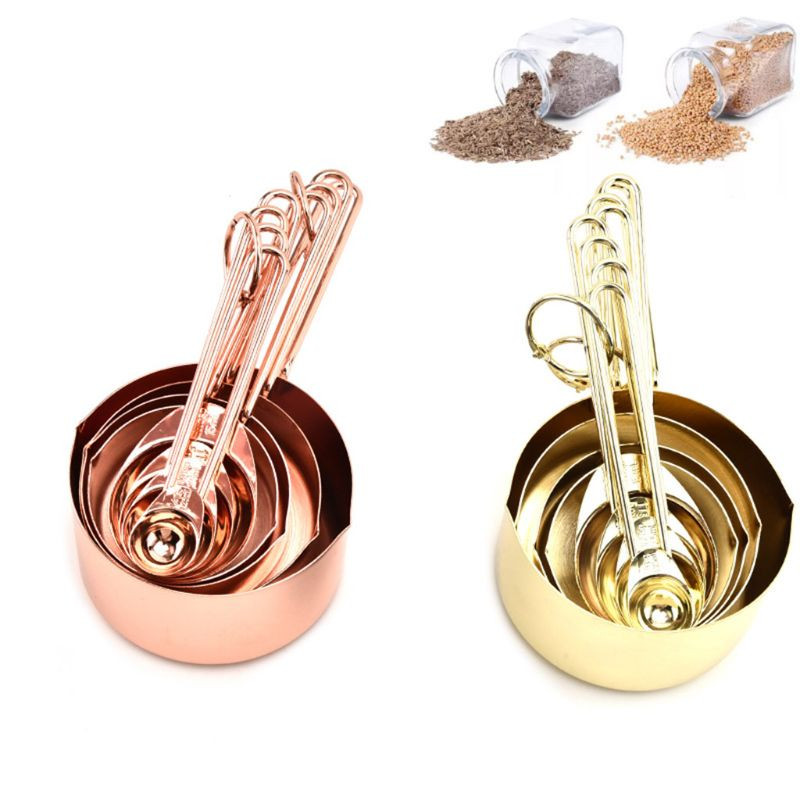 8 komada nordijskih mjernih šalica od nehrđajućeg čelika Set žlica Kava Čaj Hrana Kuhinjsko pečenje Alati za kuhanje