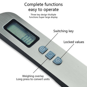 Мини електронна кухненска мерителна лъжица за претегляне, дигитален дисплей, хранителна лъжичка, захранвана от батерии, везна за изключване, домакински консумативи