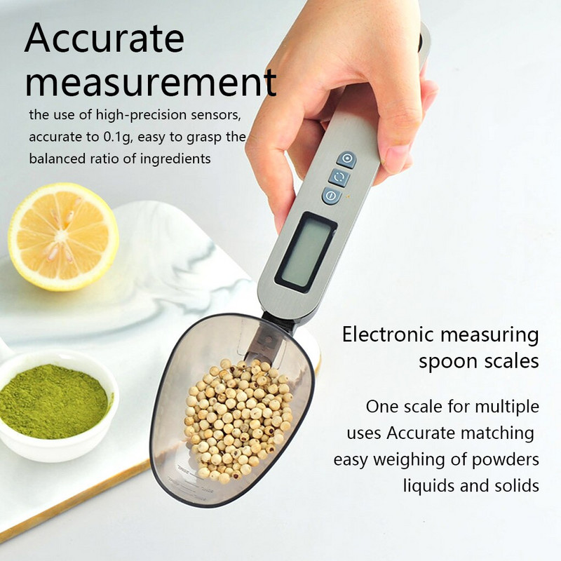 Mini elektronička kuhinjska mjerna žlica za vaganje, digitalni zaslon za hranu, baterijska lopatica, vaga za gašenje, kućanske potrepštine