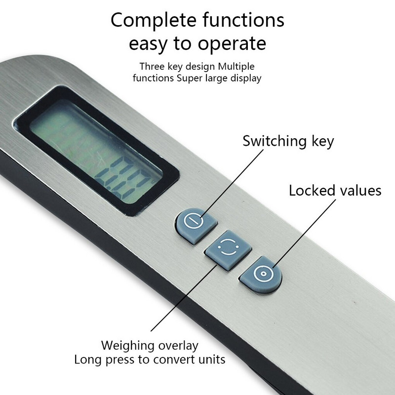 Mini elektronička kuhinjska mjerna žlica za vaganje, digitalni zaslon za hranu, baterijska lopatica, vaga za gašenje, kućanske potrepštine