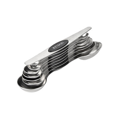 Set mjernih žlica od nehrđajućeg čelika, magnetska usisna žlica s dvostrukom glavom, žlica za pečenje, kuhinjski alat za kuhanje