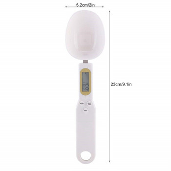 USB Ηλεκτρονική Ζυγαριά Κουζίνας 500g 0,1g LCD Κουτάλι μέτρησης βάρους φαγητού Ζυγαριά καφέ τσαγιού ζάχαρη κουταλιού Ηλεκτρονικό κουτάλι μέτρησης