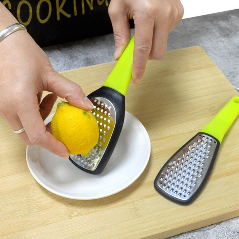 Rezač za povrće, voće, čokoladu, višenamjenski kućni, dugačka ručka, ribež za sir od nehrđajućeg čelika, ručni praktičan alat