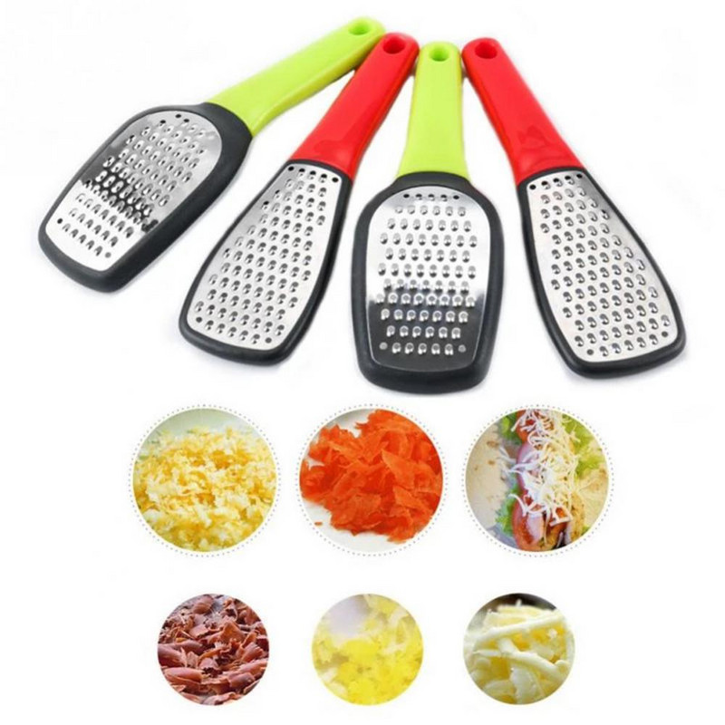 Rezač za povrće, voće, čokoladu, višenamjenski kućni, dugačka ručka, ribež za sir od nehrđajućeg čelika, ručni praktičan alat