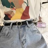 Ženski tanki remen od eko kože