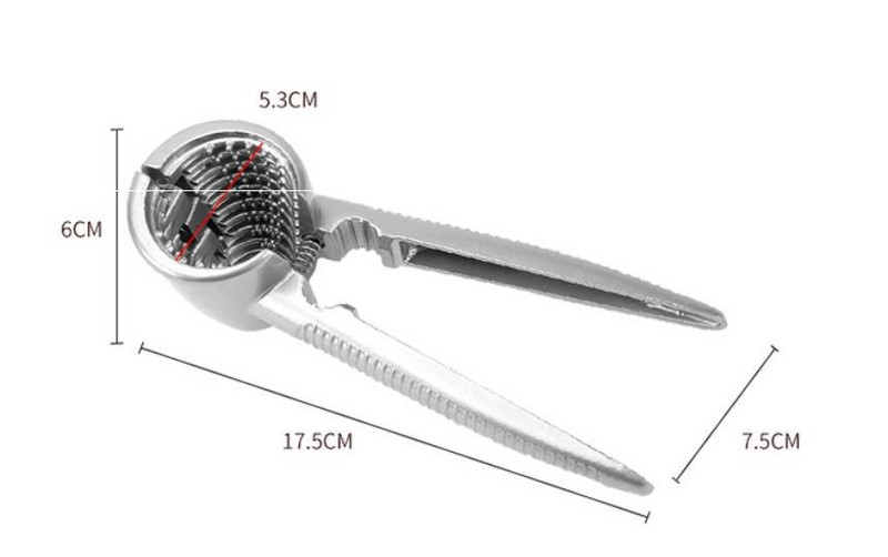 Lošilica za orahe od legure cinka Lockalica za orahe Kuhinjski alat Ljuska od borovine Lijevak s matiranim rukohvatima Kliješta Kreativna stezaljka Alat za otvaranje