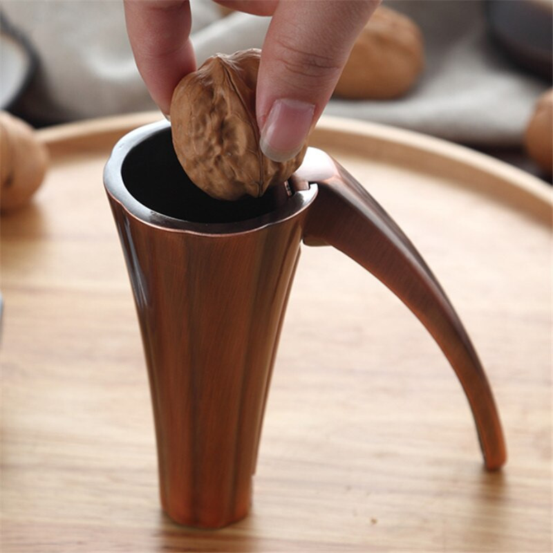 Lošilica za orahe od legure cinka Lockalica za orahe Kuhinjski alat Ljuska od borovine Lijevak s matiranim rukohvatima Kliješta Kreativna stezaljka Alat za otvaranje