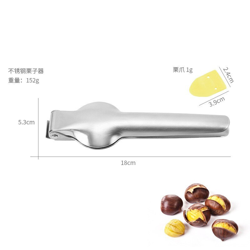 2 u 1 Brzo razbijač oraha od nehrđajućeg čelika Kuhinjski alati Stezaljka za kesten Kliješta za orahe Metalna ljuska za orahe Otvarač za orahe Rezač Naprave
